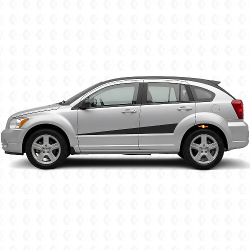 Erweiterndes Vinyl-Aufkleber-Set für Seitestreifen für Dodge Caliber 2007+