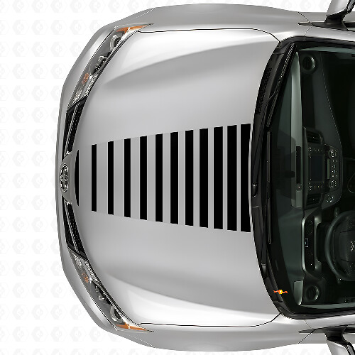 Strobe-Stil Motorhaubenstreifen Vinylaufkleber für Toyota RAV4 2013+