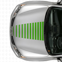 Strobe-Stil Motorhaubenstreifen Vinylaufkleber für Toyota RAV4 2013+_3