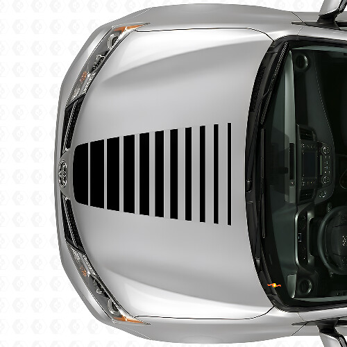 Aufleuchtender Stroboskop-Motorhaubenstreifen Vinyl-Aufkleber für Toyota RAV4 2013+