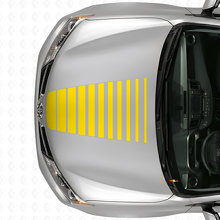 Aufleuchtender Stroboskop-Motorhaubenstreifen Vinyl-Aufkleber für Toyota RAV4 2013+_5
