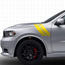 345 Doppelstreifen Front Kotflügel Vinyl-Aufkleber Satz für Dodge Durango 2011+_5