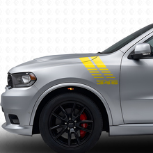 345 Strobe-Streifen Frontkotflügel Vinyl-Aufkleber-Kit für Dodge Durango 2011+_5