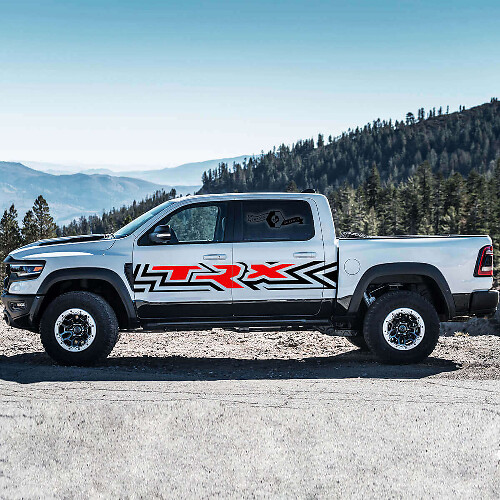 TRX Türseiten-Vinylaufkleber-Set für Dodge Ram Rebel TRX 2021+_1