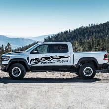 Tribal Stil Flammen Seiten Vinyl Aufkleber Kit für Dodge Ram Rebel TRX 2021+_3