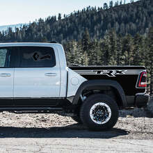 Strobe-Style-Bettseiten-Streifen Vinylaufkleber-Set für Dodge Ram Rebel 2021+_4