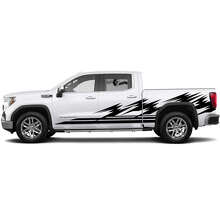 Abstract Streifen Seitlicher Vinyl-Aufkleber Satz für GMC Sierra_2