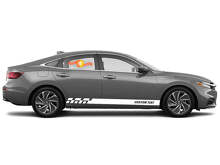 Individuelles Rennsport-Seitenstreifen-Vinylaufkleber-Set für Honda Insight_2