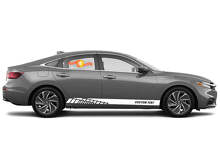 Individuelles Rennsport-Seitenstreifen-Vinylaufkleber-Set für Honda Insight_3