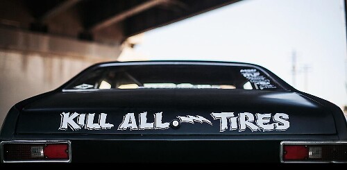 Kill All Tires Vinyl-Aufkleber für Autos