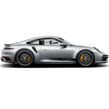 Turbo Style Seitenstreifen Vinyl-Aufkleber-Set für Porsche 911 Turbo S_3