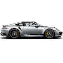 Turbo Style Seitenstreifen Vinyl-Aufkleber-Set für Porsche 911 Turbo S_5