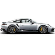 Markenbeschriftung Streifen Vollseiten-Vinylaufkleber-Set für Porsche 911 Turbo S_2