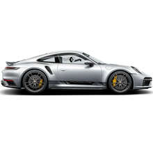 Marken-Design Seiten-Vinylaufklebersatz für Porsche 911 Turbo S_3