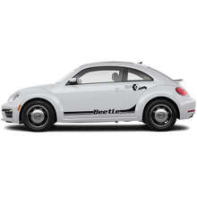 Beetle Schriftzug Seiten-Rennstreifen Vinyl-Aufkleber-Kit für Volkswagen Beetle_2