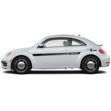 Markenbeschriftung Seitenakzent-Streifen Vinyl-Aufkleber-Set für Volkswagen Käfer_3