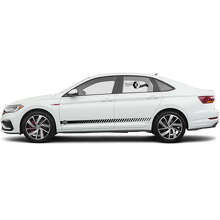 Markenbeschriftung und Logo Seitenstreifen Vinyl-Aufkleber Set für Volkswagen Jetta_2
