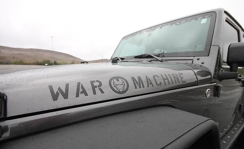 War Machine Motorhauben-Vinylaufkleber-Set für Jeep Wrangler