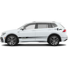 VW & Tiguan Schriftzug Seitenstreifen Vinyl-Aufkleberset für Volkswagen Tiguan_2