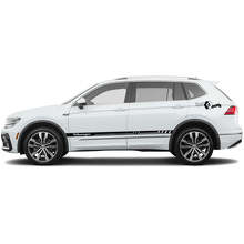 VW & Tiguan Schriftzug Seitenstreifen Vinyl-Aufkleberset für Volkswagen Tiguan_3