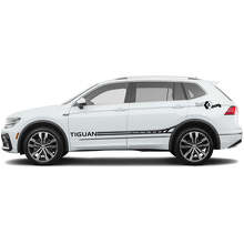 Akzent Seitenstreifen Vinyl-Aufkleberset für Volkswagen Tiguan_2