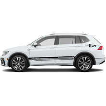 Schriftzug Seitenstreifen Vinyl Aufkleber Set für Volkswagen Tiguan_5