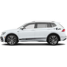 Dekoriertes Seitenstreifen-Vinylaufkleber-Kit für Volkswagen Tiguan_4