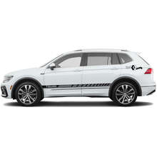 Akzent-Seitenstreifen Vinyl-Aufkleber-Set für Volkswagen Tiguan_4