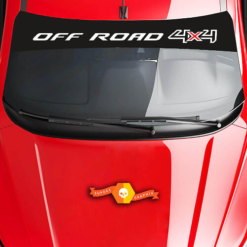 4x4 Offroad-Stil Windschutzscheiben-Vinylaufkleber für Autos
