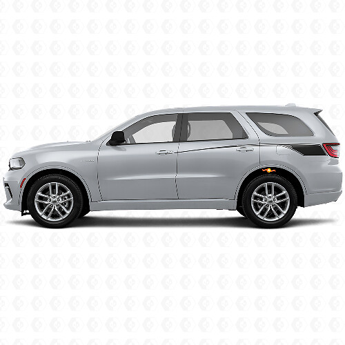 Verjüngte Umriss-Heckseiten-Streifen Vinyl-Aufkleber-Set für Dodge Durango 2011+_1