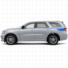 Verjüngte Umriss-Heckseiten-Streifen Vinyl-Aufkleber-Set für Dodge Durango 2011+_2