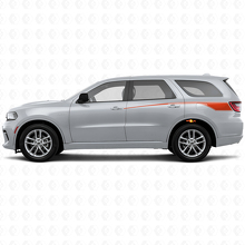 Verjüngte Umriss-Heckseiten-Streifen Vinyl-Aufkleber-Set für Dodge Durango 2011+_4