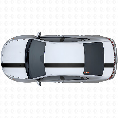 Rennstreifen Oberes Seitliches Vinyl-Aufkleber-Set für Dodge Dart 2013+