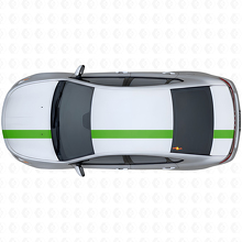 Rennstreifen Oberes Seitliches Vinyl-Aufkleber-Set für Dodge Dart 2013+_3