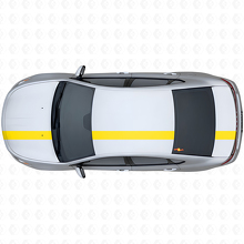 Rennstreifen Oberes Seitliches Vinyl-Aufkleber-Set für Dodge Dart 2013+_5