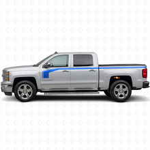 Hockey-Stick-Stil mit Oberer Umrissseiten-Vinylaufkleber-Set für Chevy Silverado 1500 2014+_2