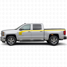 Hockey-Stick-Stil mit Oberer Umrissseiten-Vinylaufkleber-Set für Chevy Silverado 1500 2014+_5