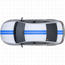 Doppelter Mittelstreifen Kontur Vinyl-Aufkleber-Kit für Oberseite für Dodge Dart 2013+_2