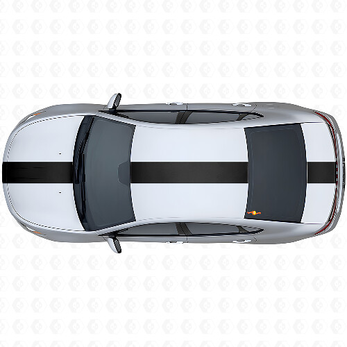 Breites Racing-Streifen-Obere Seiten-Vinyl-Aufkleberset für Dodge Dart 2013+