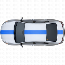 Breites Racing-Streifen-Obere Seiten-Vinyl-Aufkleberset für Dodge Dart 2013+_2