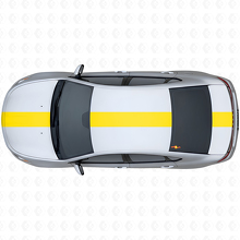 Breites Racing-Streifen-Obere Seiten-Vinyl-Aufkleberset für Dodge Dart 2013+_5