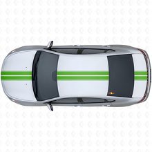 Doppelstreifen Oberes Seiten-Vinylaufkleber-Set für Dodge Dart 2013+_3