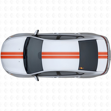 Doppelstreifen Oberes Seiten-Vinylaufkleber-Set für Dodge Dart 2013+_4