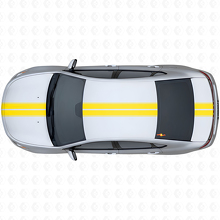 Doppelstreifen Oberes Seiten-Vinylaufkleber-Set für Dodge Dart 2013+_5