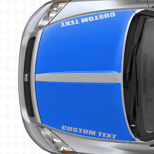 Individuelles Doppel-Weitstreifen-Haubenvinylaufkleberset für Dodge Caliber ab 2007_2