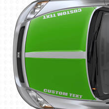 Individuelles Doppel-Weitstreifen-Haubenvinylaufkleberset für Dodge Caliber ab 2007_3