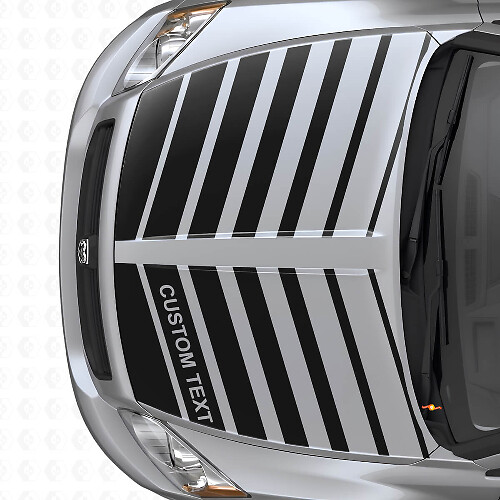 Individuelles Doppel-Strobe-Streifen Motorhauben Vinyl-Aufkleber-Set für Dodge Caliber 2007+