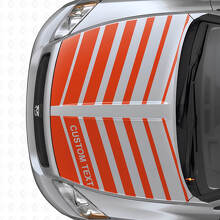Individuelles Doppel-Strobe-Streifen Motorhauben Vinyl-Aufkleber-Set für Dodge Caliber 2007+_4