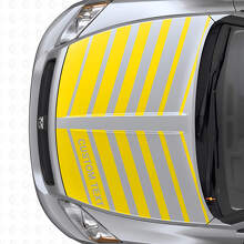 Individuelles Doppel-Strobe-Streifen Motorhauben Vinyl-Aufkleber-Set für Dodge Caliber 2007+_5