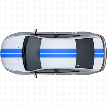 Dual-Streifen Front obere hintere Vinyl-Aufkleber-Kit für Dodge Dart 2013+_2